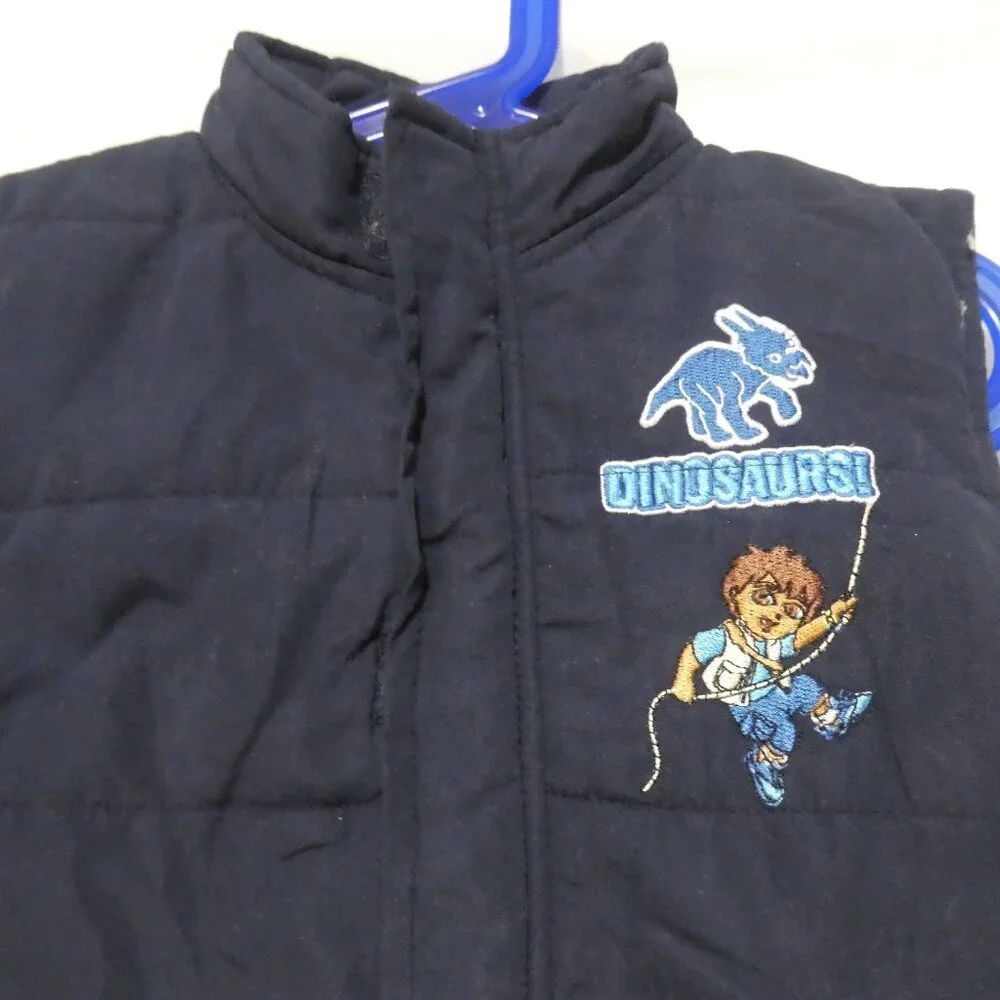 NICK JR - GO DIEGO GO | size 6X | Dark Navy Blue Puffer Vest - Picture 4 of 14